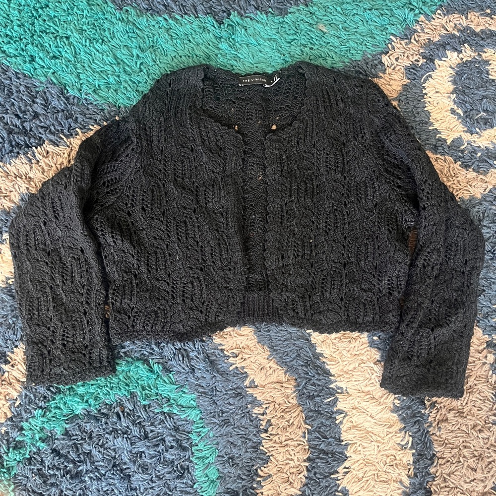 The Limited Black Knit Cardigan